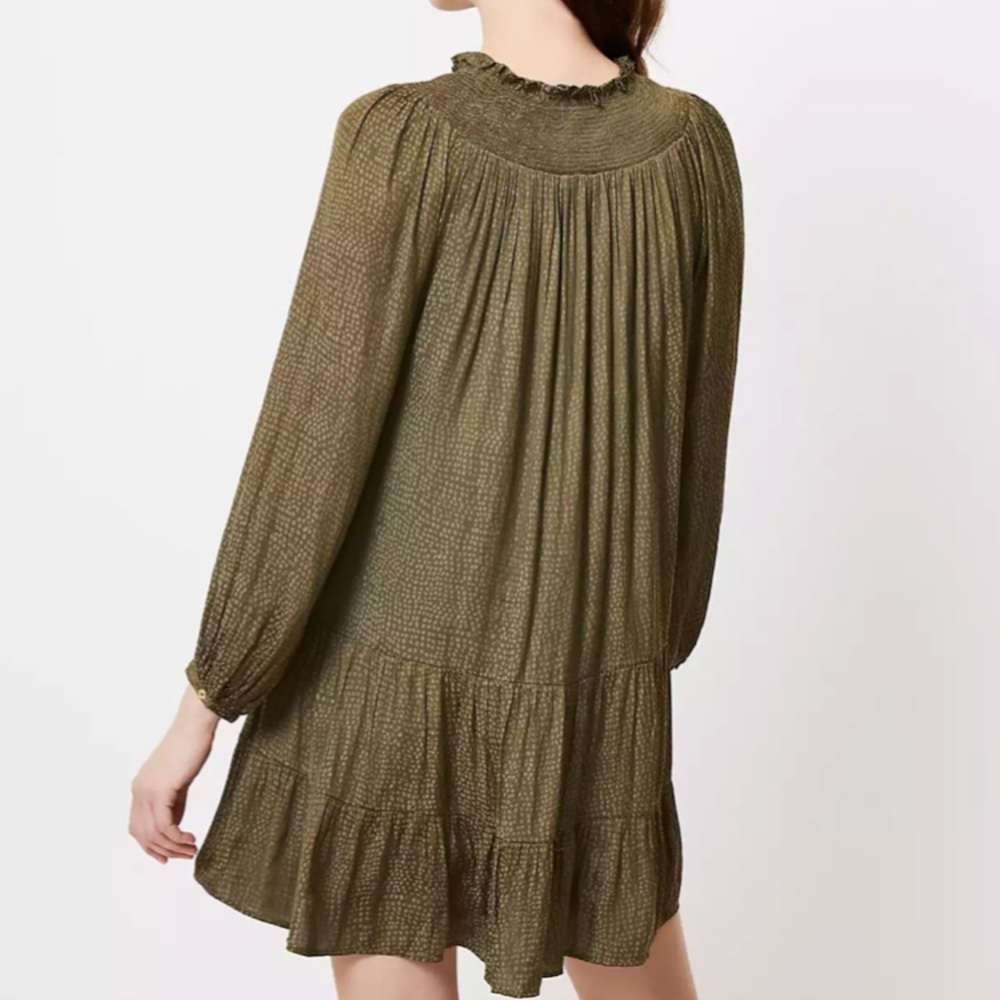 Petite Smocked Yoke Swing Dress - Picture 2 of 3